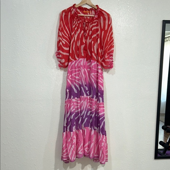 Oliphant Dresses & Skirts - OLIPHAN WOMENS MAXI DRESS ZEBRA PRINT MULTICOLOR Sz XL